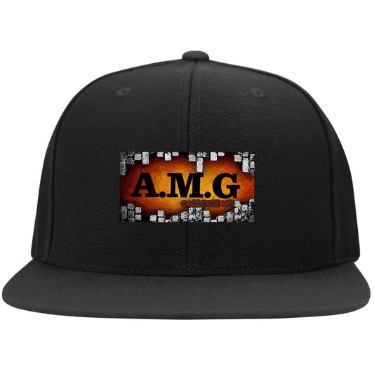AMG Flat Bill High-Profile Snapback Hat