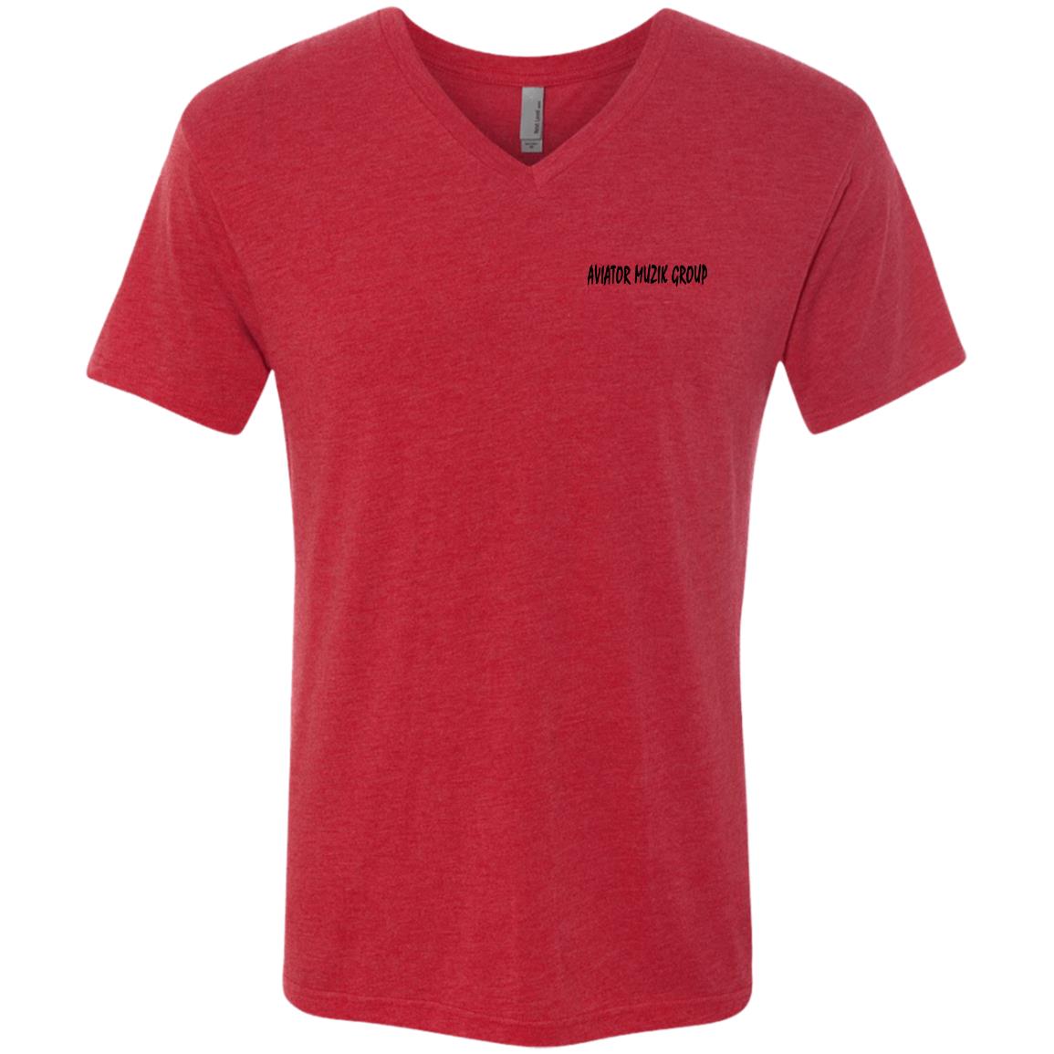 AVIATOR MUZIK S Men's Triblend V-Neck T-Shirt