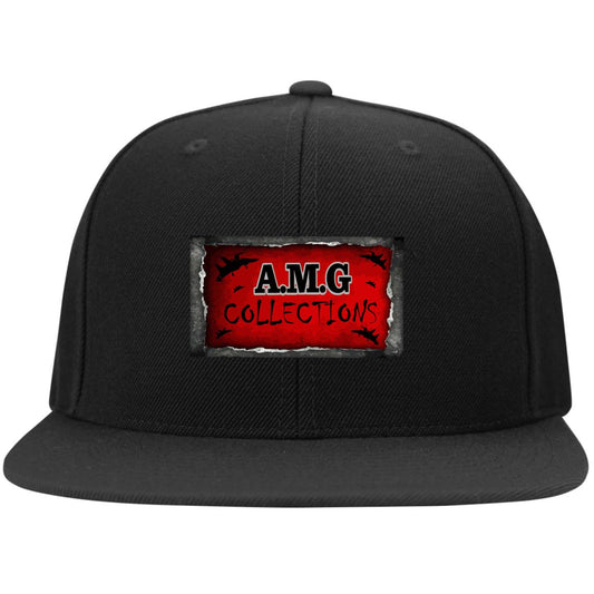 AMG Flat Bill High-Profile Snapback Hat