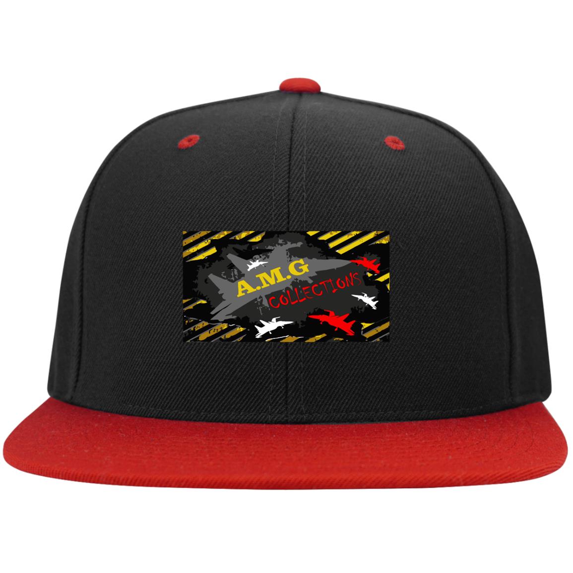 AMG Flat Bill High-Profile Snapback Hat