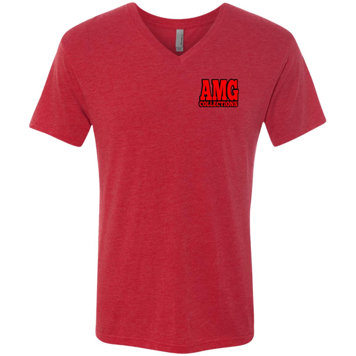 AMG COLLECTIONS S Men's Triblend V-Neck T-Shirt