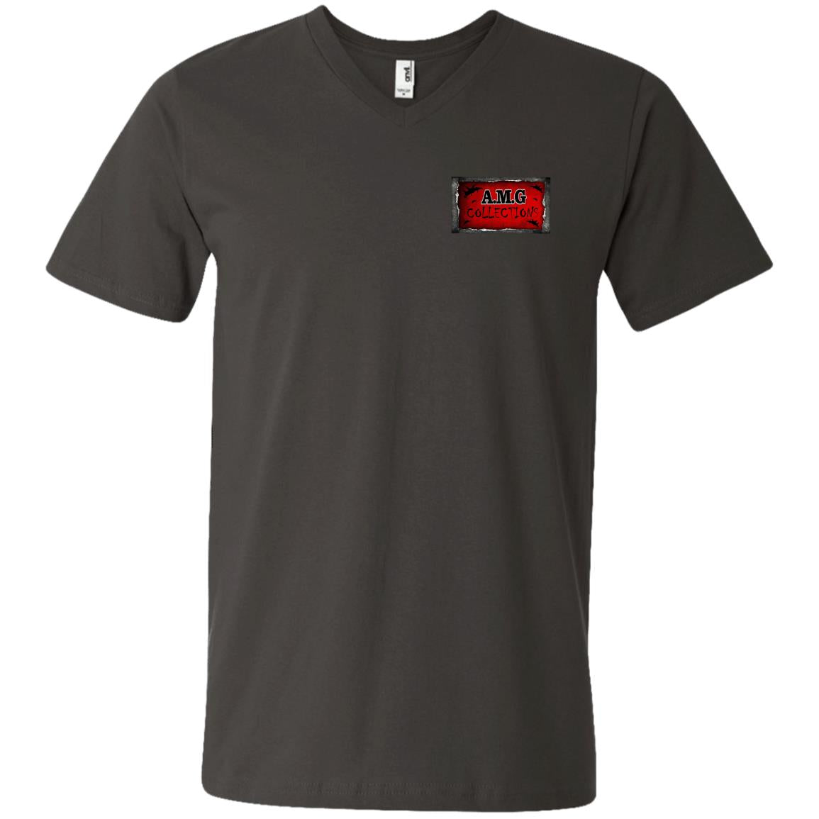 AMG COLL Men's Printed V-Neck T-Shirt