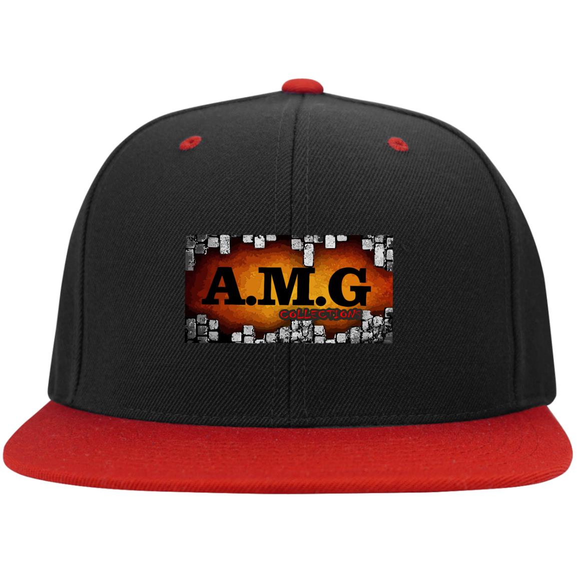 AMG Flat Bill High-Profile Snapback Hat