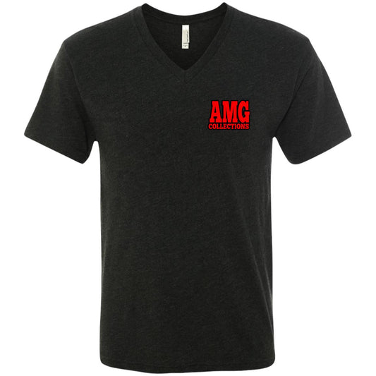 AMG COLLECTIONS S Men's Triblend V-Neck T-Shirt