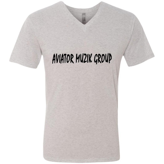 AVIATOR MUZIK Men's Triblend V-Neck T-Shirt