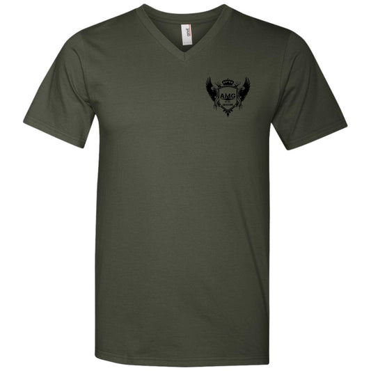 AMG CLASSIC Men's Printed V-Neck T-Shirt