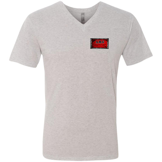 AMG COLL FLY Men's Triblend V-Neck T-Shirt