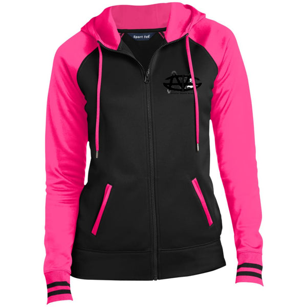 AMG Ladies' Moisture Wick Full-Zip Hooded Jacket