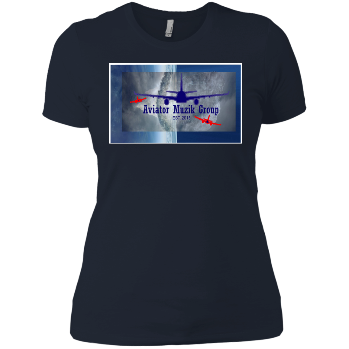 AVIATOR PLANE Ladies' Boyfriend T-Shirt