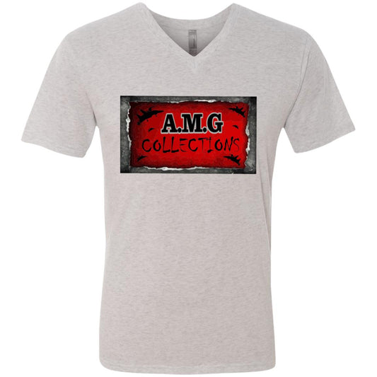 AMG COLL FLY Men's Triblend V-Neck T-Shirt