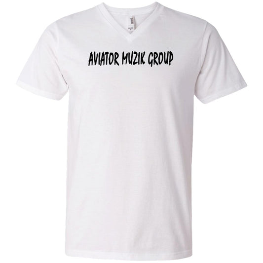AVIATOR MUZIK Men's Printed V-Neck T-Shirt