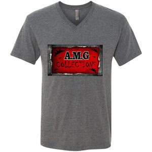 AMG COLL FLY Men's Triblend V-Neck T-Shirt