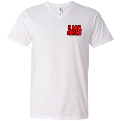 AMG COLLECTIONS Men's Printed V-Neck T-Shirt