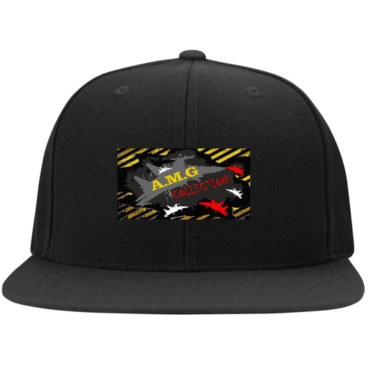 AMG Flat Bill High-Profile Snapback Hat