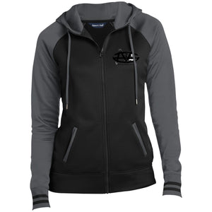 AMG Ladies' Moisture Wick Full-Zip Hooded Jacket