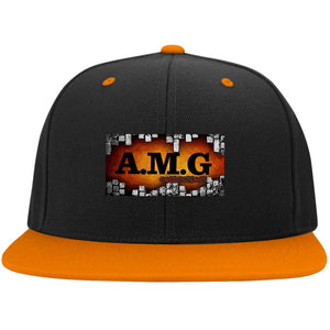 AMG Flat Bill High-Profile Snapback Hat